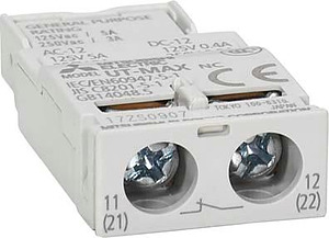 Hilfsschalter. 1 x Öffner