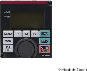 Klartext Bedienfeld mit LCD-Anzeige für alle Geräte der 800 Serie