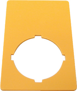 Not-Aus-Schild IP66 Plombierhaube 30x55mm blanko