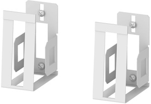 Gerätehalter-Set für Router. 2x Halter je Set. Verkehrsweiß RAL 9016