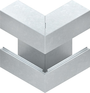 GK-Ausseneck 90° 220x100mm einzügig symm.bandverzinkt