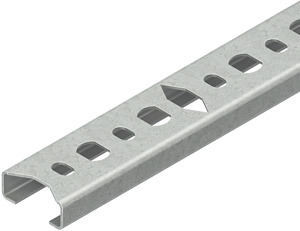 C-Reihenschiene SW 11mm 20x8x1000mm bandverzinkt DIN EN 10346