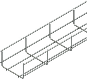 U-Gitterrinne 60x100mm d=35mm Edelstahl Werkstoff-Nr.: 1.4301 1.4