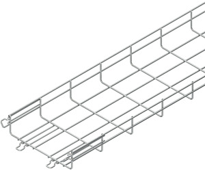 Gitterrinne,U-förmig, m. Verbinder Stahl, feuerverzinkt DIN EN ISO 146