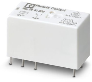Miniaturrelais 12V DC steckbar 1 Wechsler Leistungskont.