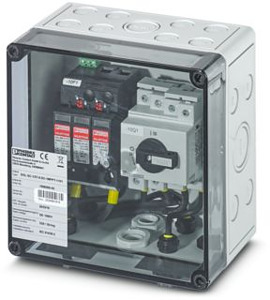 Generatoranschlusskasten für Photov oltaikanlagen bis 1000 V DC zum Ans