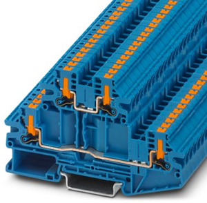 Doppelstockklemme, Anschlussart: Pu sh-in-Anschluss, Querschnitt: 0,14qmm -