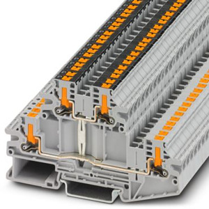 Doppelstockklemme, Anschlussart: Pu sh-in-Anschluss, Querschnitt: 0,14qmm -