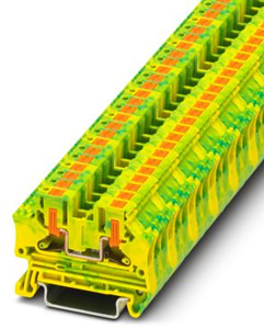 Schutzleiter-Reihenklemme, Anschlus sart: Push-in-Anschluss, Anzahl der Ansc