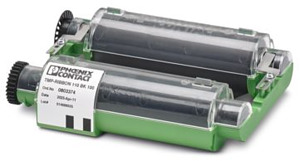 Farbbandkassette, Breite: 110 mm, F arbe: schwarz