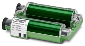 Farbbandkassette, Breite: 110 mm, F arbe: grün