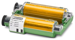 Farbbandkassette, Breite: 110 mm, F arbe: gelb