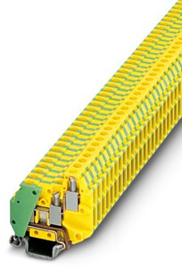 Zwillings-Schutzleiterklemme 1,5qmm MICOR-TERMINAL grün-gelb b=4,2mm