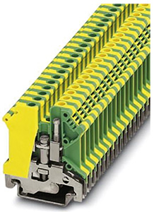 Schutzleiterklemme 4qmm grün-gelb Klemmenbreite 6,2mm