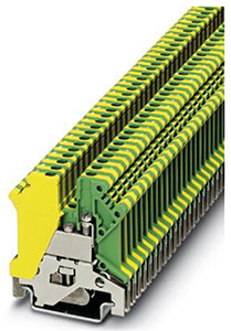 Schutzleiterklemme 2,5qmm grün-gelb Klemmenbreite 5,2mm