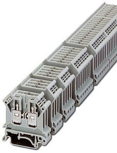 Grundklemmenblock 2-polig Schraubanschluss für Tragschiene