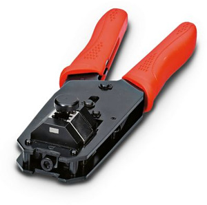 Zange mit Gesenk für RJ45-Stifteinsätze