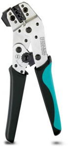 Presszange, für gerollte D-SUB-Kont akte Standard, 0,05qmm - 0,5qmm