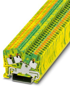 Schutzleiterreihenklemme 0,14-4qmm grün-gelb Schenkelfederanschluss