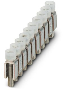 Feste Brücke 10-polig m.Isolierkragen trennbar m.Schraub.