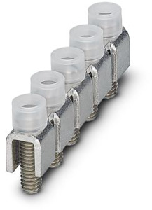 Feste Brücke 5pol. m.Isolierkragen trennbar m.Schraub.
