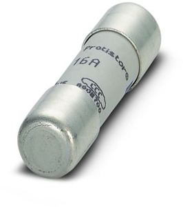 Schmelzsicherungseinsätze 10 x 38, 16 A. GR-Charakteristik