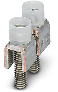 Feste Brücke 2-polig m.Isolierkragen trennbar m.Schraub.