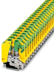 Bolzenanschl.Schutzleiterkl.6qmm grün-gelb Klemmenbreite 11mm