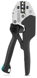 Quetschzange, kompakter Zangenkörpe r, für isolierte Kabelschuhe symmet