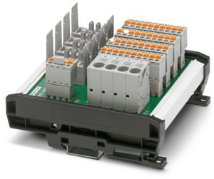 Geräteschutzschalter-Boards für vie r thermomagnetische Schutzschalter