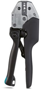 Presszange, kompakter Zangenkörper, Koaxial-Steckverbinder HDTV, BNC, T