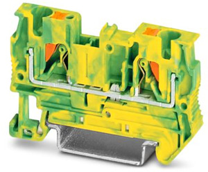 Schutzleiterreihenklemme 0,2-6qmm grün-gelb Schenkelfederanschluss