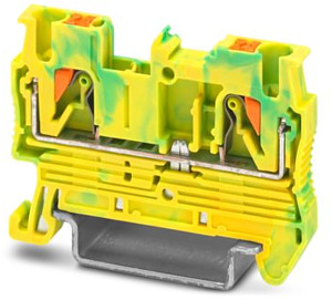 Schutzleiterklemme 2,5qmm grün-gelb