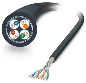 Meterware, Netzwerkkabel, Etherne t CAT7 (10 GBit/s), geschirmt, PE