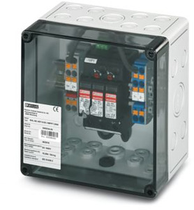 Generatoranschlusskasten bis 1000V 1x4 Strings T2 Kabelverschraubung