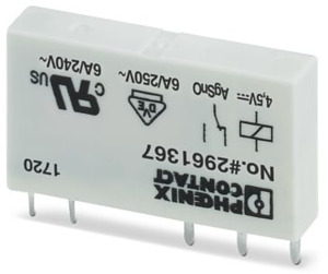 Miniaturrelais 4,5V DC steckbar 1 Wechsler Leistungskont.