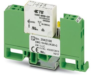 EMG-Relais-Modul 24V DC Kleinschaltrelais f.Gleichspann.1S
