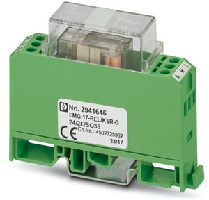 Relais-Modul schienenmontabel 2 Eing. Hand/Automatik 1 Schliesser