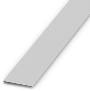 Deckel BxL 120x2000mm PVC grau für Verdrahtungskanal