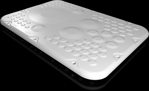 SZ Kunststoff-Flanschplatten, für A X, mit Membranen, BT: 301x221 mm, Größe