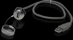 USB-Verlängerung 0,5 m Bauform A, mit Wandanschluss