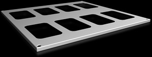 SV Dachblech für VX, BT: 800x800 mm , für Kabeleinführungsflansch