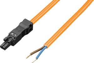 SZ Einspeisung AC:2-polig Bu/oE L:3m Orange 5St.