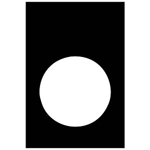 Textschild Steuerung AUS rot 30x40mm