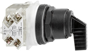 Wahlschalter Ø 30, 3 Stellungen, ra