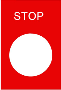 Anzeigeschild STOP rot