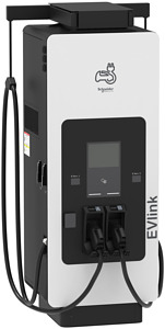 DC Ladestation 180kW 2xCCS2 3,6m 4G ISO15118 IK10 IP55 C4 Display MessEV