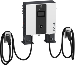 Pro DC Wallbox 60kW 2xCCS2 5m ohne Kabelmanagementsystem 4G ISO15118 IK10