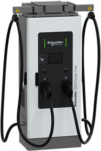 Schneider Starcharge Fast 60kW-2x5m CCS-Kabel mit Kabelmanagement-4G-LAN-OCP