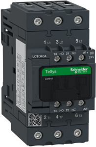Leistungsschütz 1S+1Ö 3-polig 18.5kW/400V/AC3 40A 24VDC